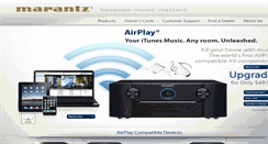 Desktop Screenshot of airplayus.marantz.com