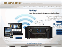 Tablet Screenshot of airplayus.marantz.com