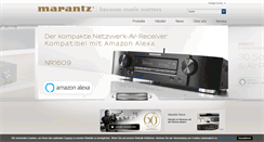 Desktop Screenshot of marantz.de