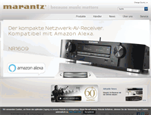 Tablet Screenshot of marantz.de
