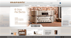 Desktop Screenshot of marantz.es