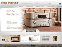 Tablet Screenshot of marantz.es