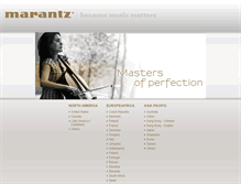 Tablet Screenshot of marantz.com